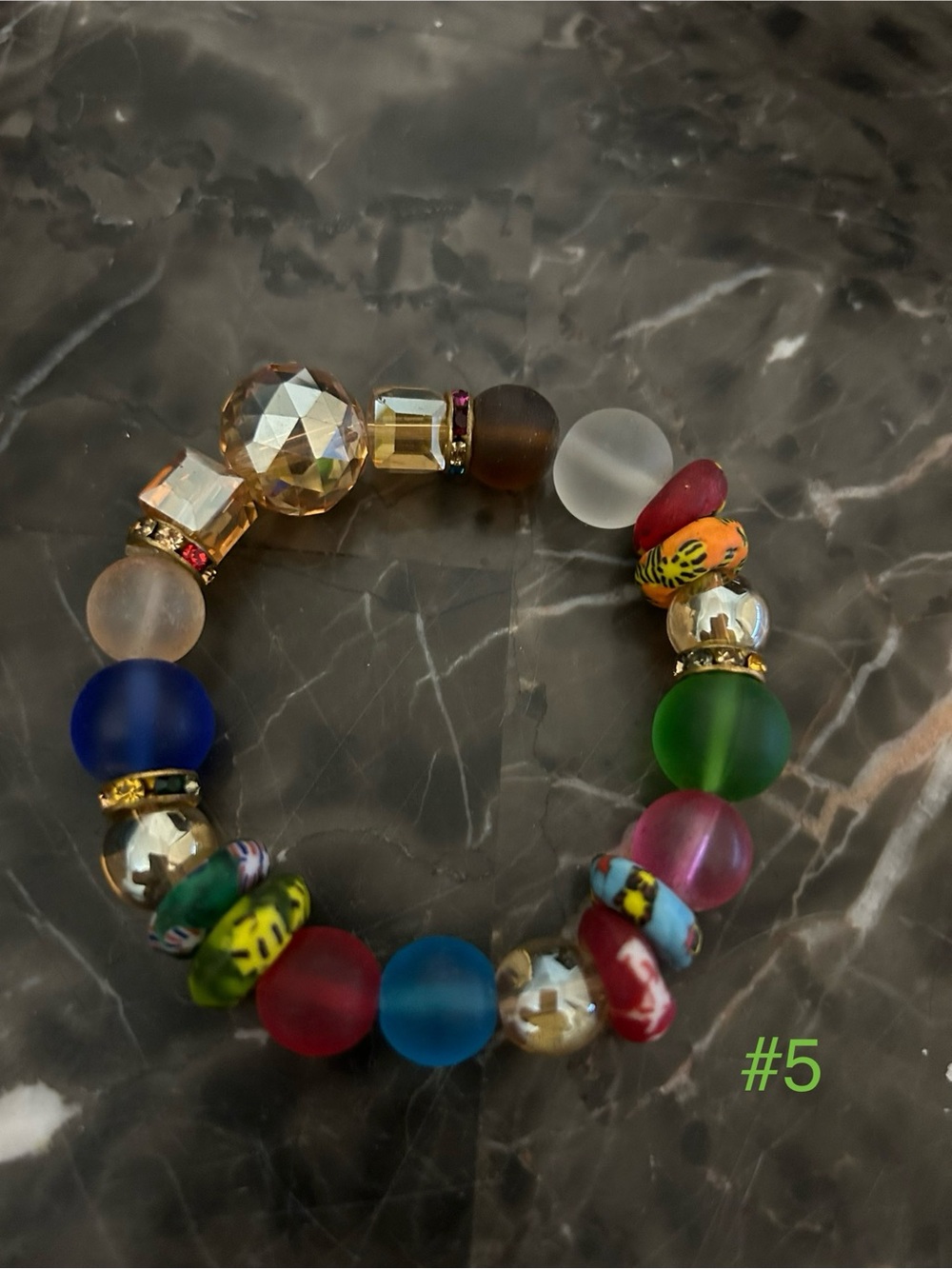 Handmade Colorful Beaded Stretch Bracelets from Ghana (Pick One ) - Picture 5 of 7